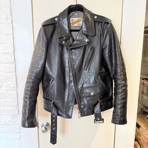 Schott NYC Perfecto-PER50, Large(42), Teacore waxed cowhide